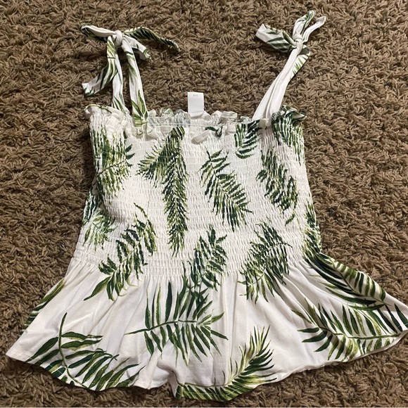 H&M Leaf Crop Top Tank Top - Picture 2 of 6
